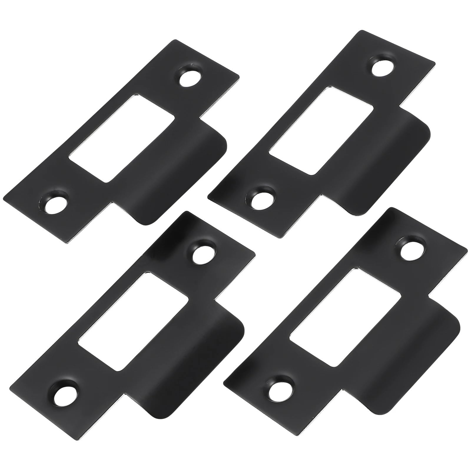 Lot de 20 plaques de gâche de porte avec boucle de languette, pêne dormant, plaque de renfort de sécurité pour porte