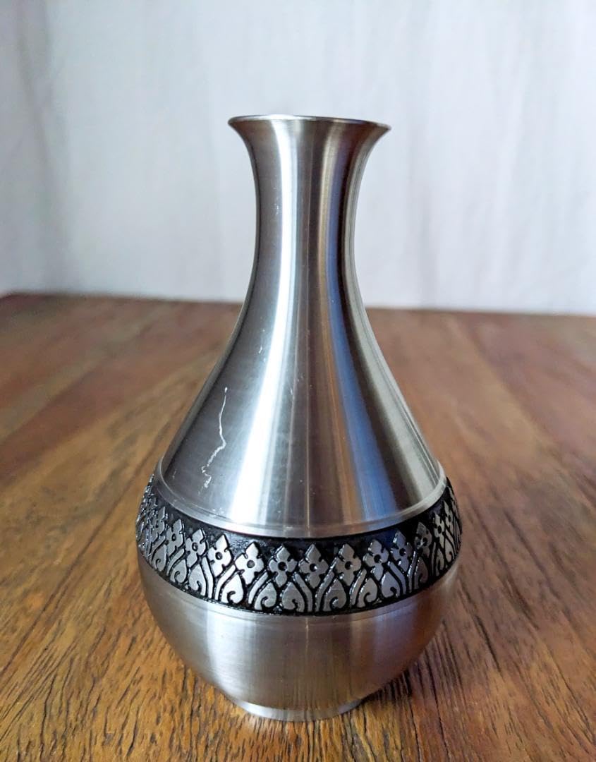 Amazon.co.jp: SIAM LOTUS ピューター タイ製 徳利 お猪口 錫 セット