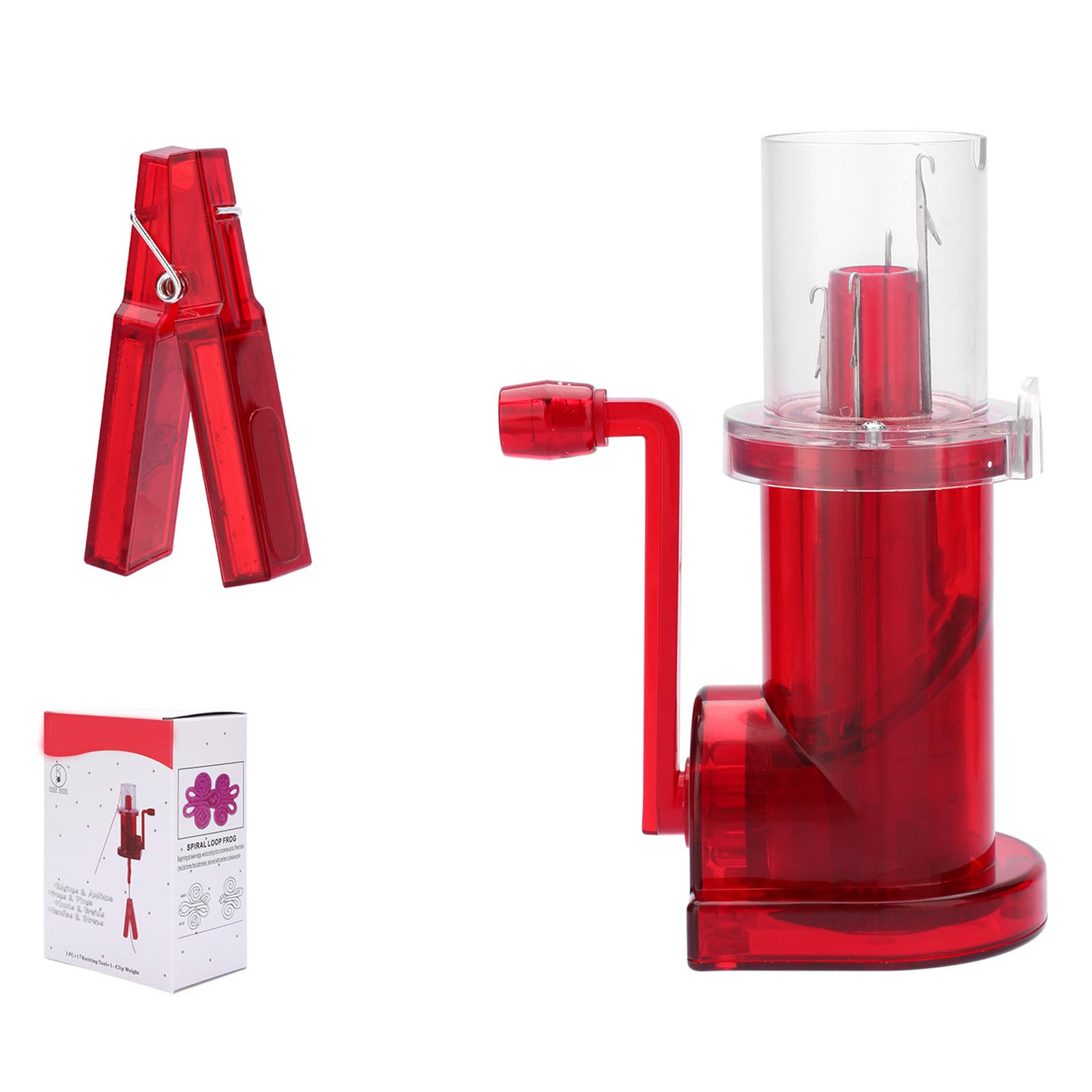 HZGFNBZ Household Hand Spool Knitter Craft Weaving Tool Knitting Mill with Crank Mill for Socks Hand Operated Machine