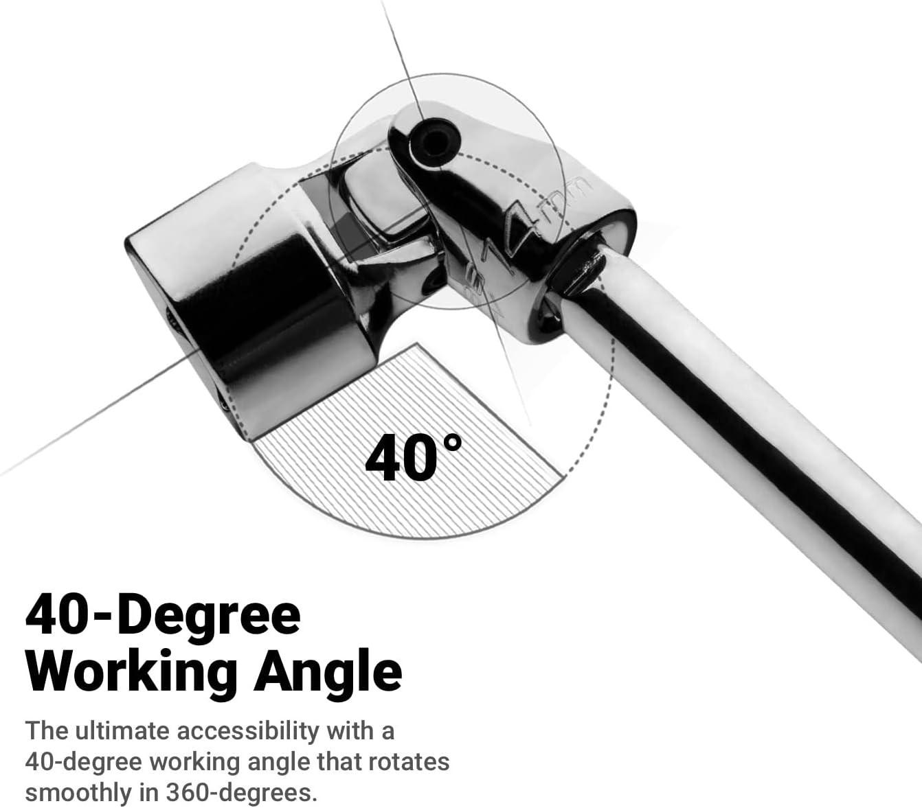 Capri Tools 1/4 in. Drive Master Universal Socket Set, 5 to 15 mm, 3/16 to 9/16 in. Metric and SAE, 19-Piece