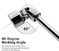 Vista 5 de Capri Tools Enchufe universal de 0.197 in, accionamiento de 1/4 pulgadas, 6 puntos, métrico