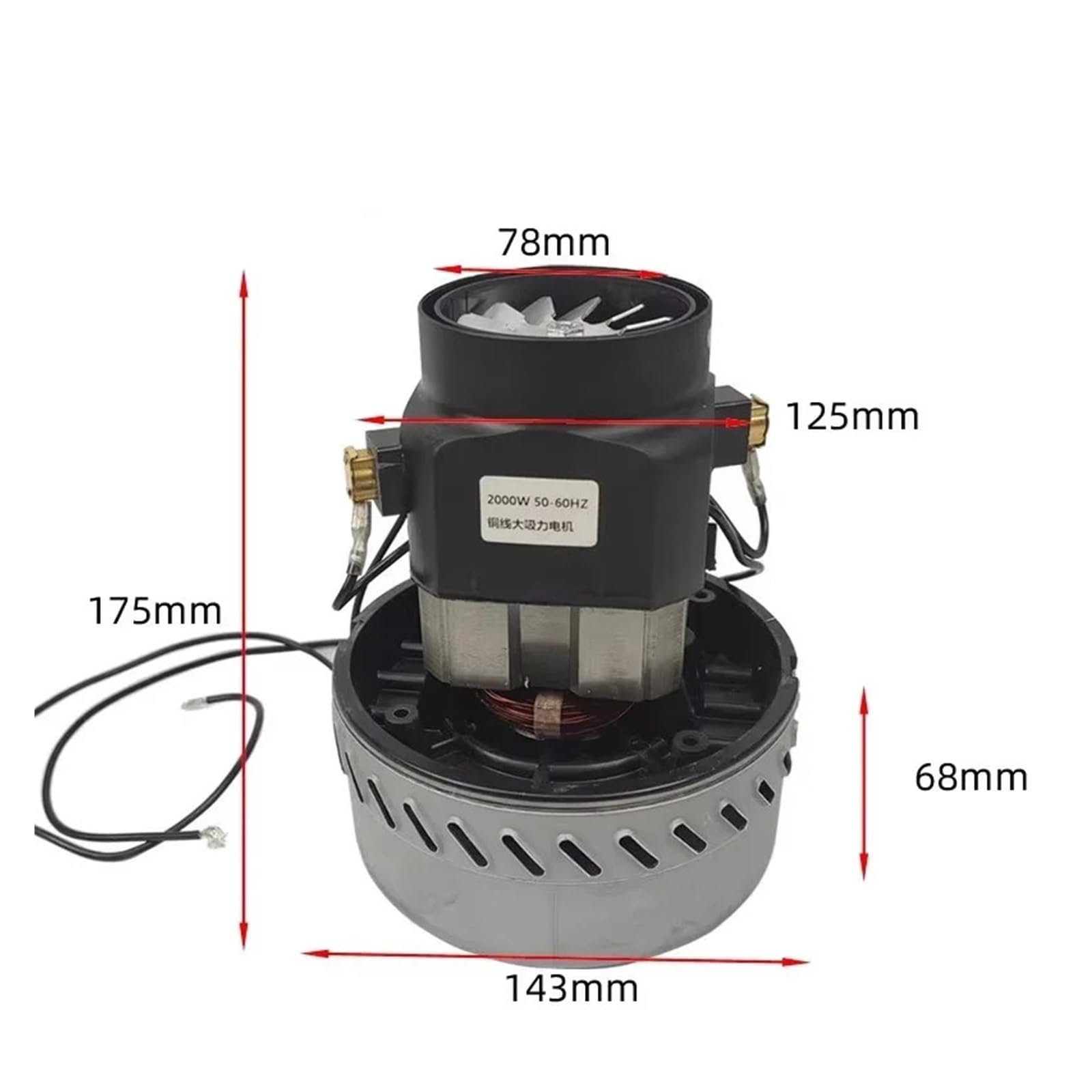 Staubsaugermotor, 220V 2000V, Kunststoff Kupferdraht