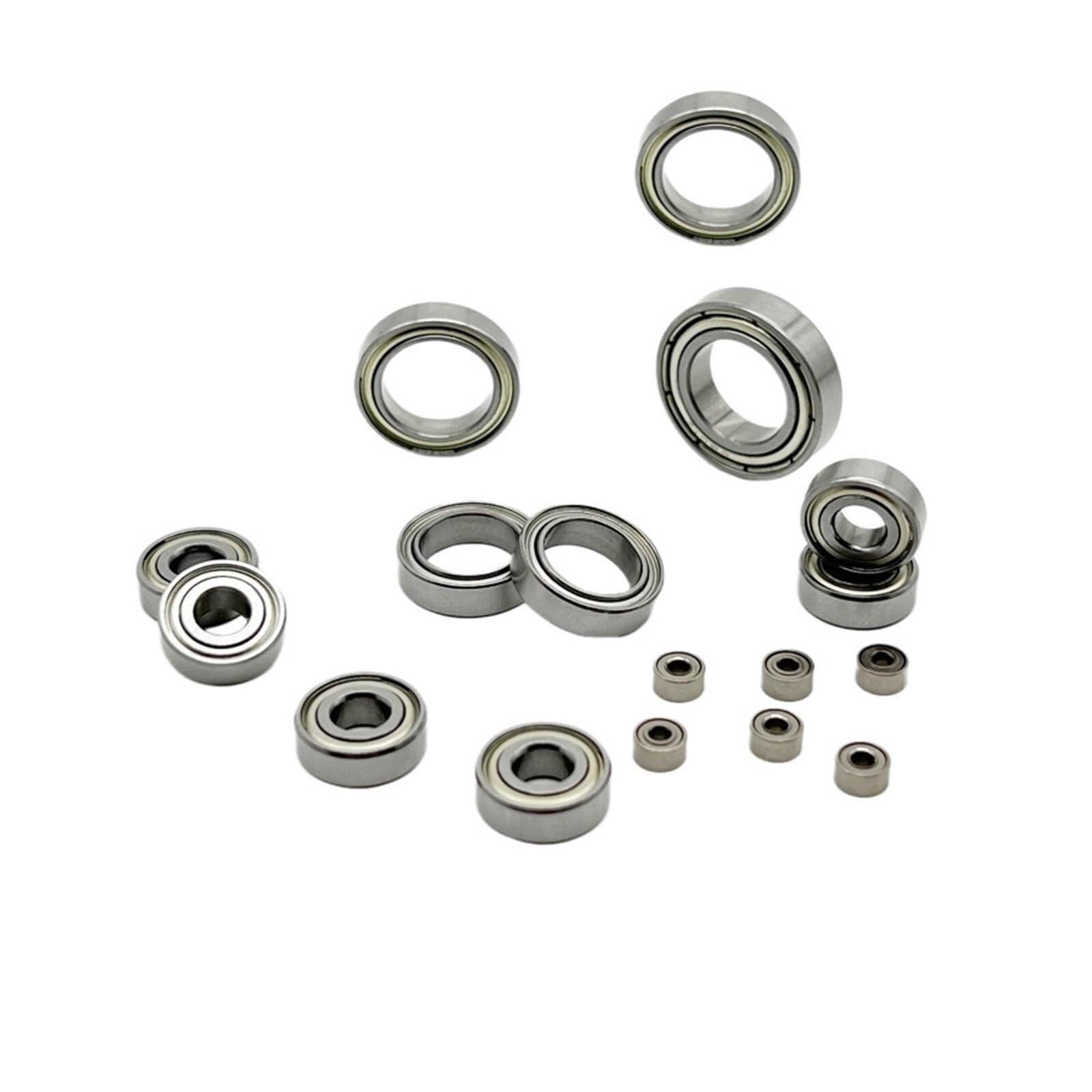 Bearing, Bimetal Seal Shield Micro deep Groove Bearing Precision Mini Miniature Steel High-Speed Toy Motor Model Small Bearing(634ZZ 4x16x5,1Pcs) Wear Resistance(683zz 3x7x3,2pcs)