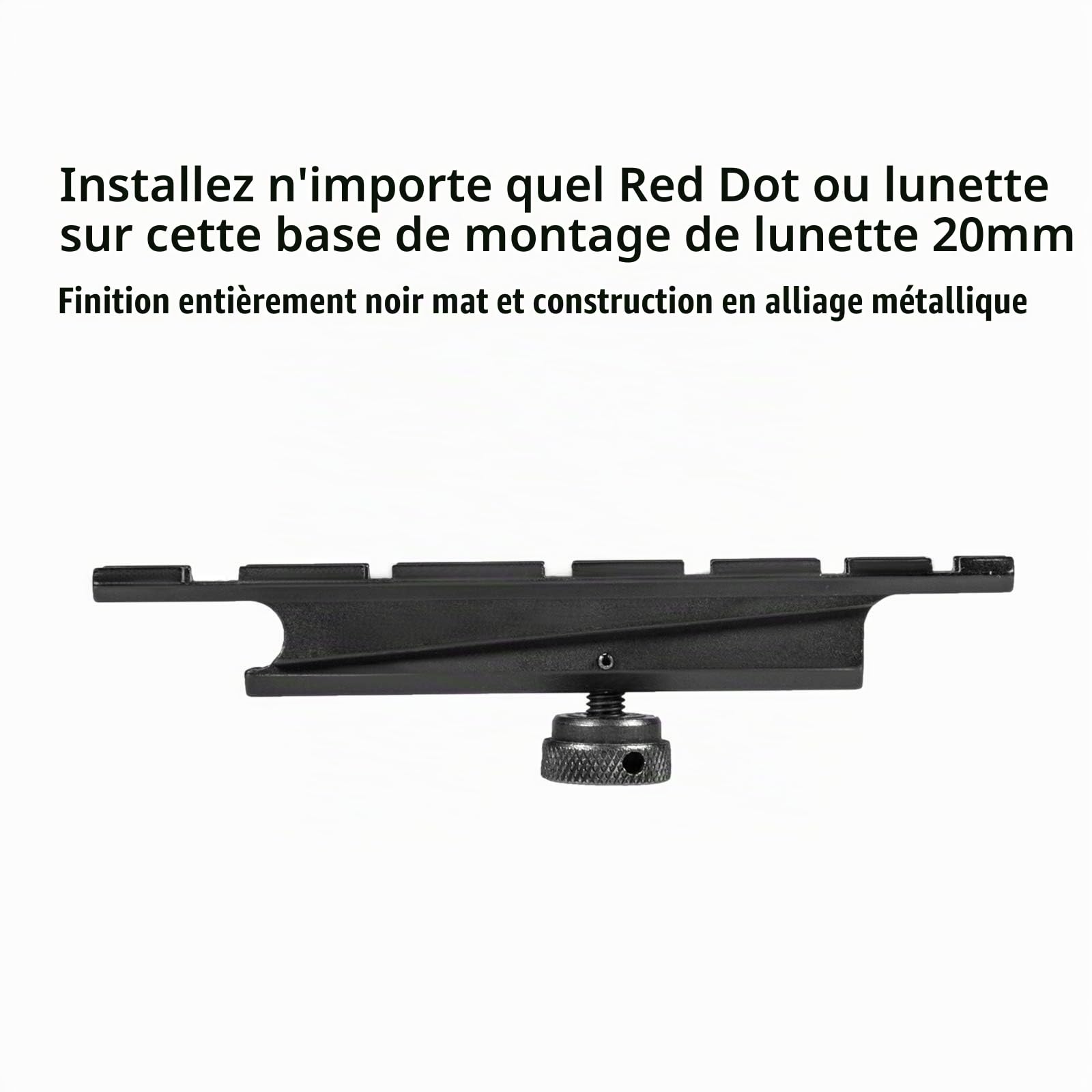 Tactique Rail de Montage 20mm Weaver Rail Mount Aluminium Picatinny Rail Set pour M4 / M16 Poignée de Transport 15A Airsoft Chasse