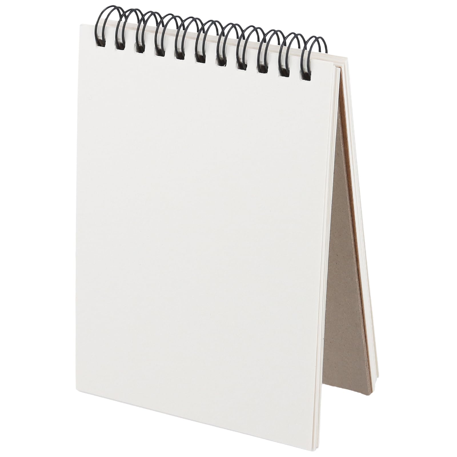 KINJOEK 30 quaderni da disegno A6, 120 pagine, 60 fogli con rilegatura a spirale, copertina in carta kraft A6, blocchi vuoti a spirale per disegnare, schizzi, pittura, scrittura