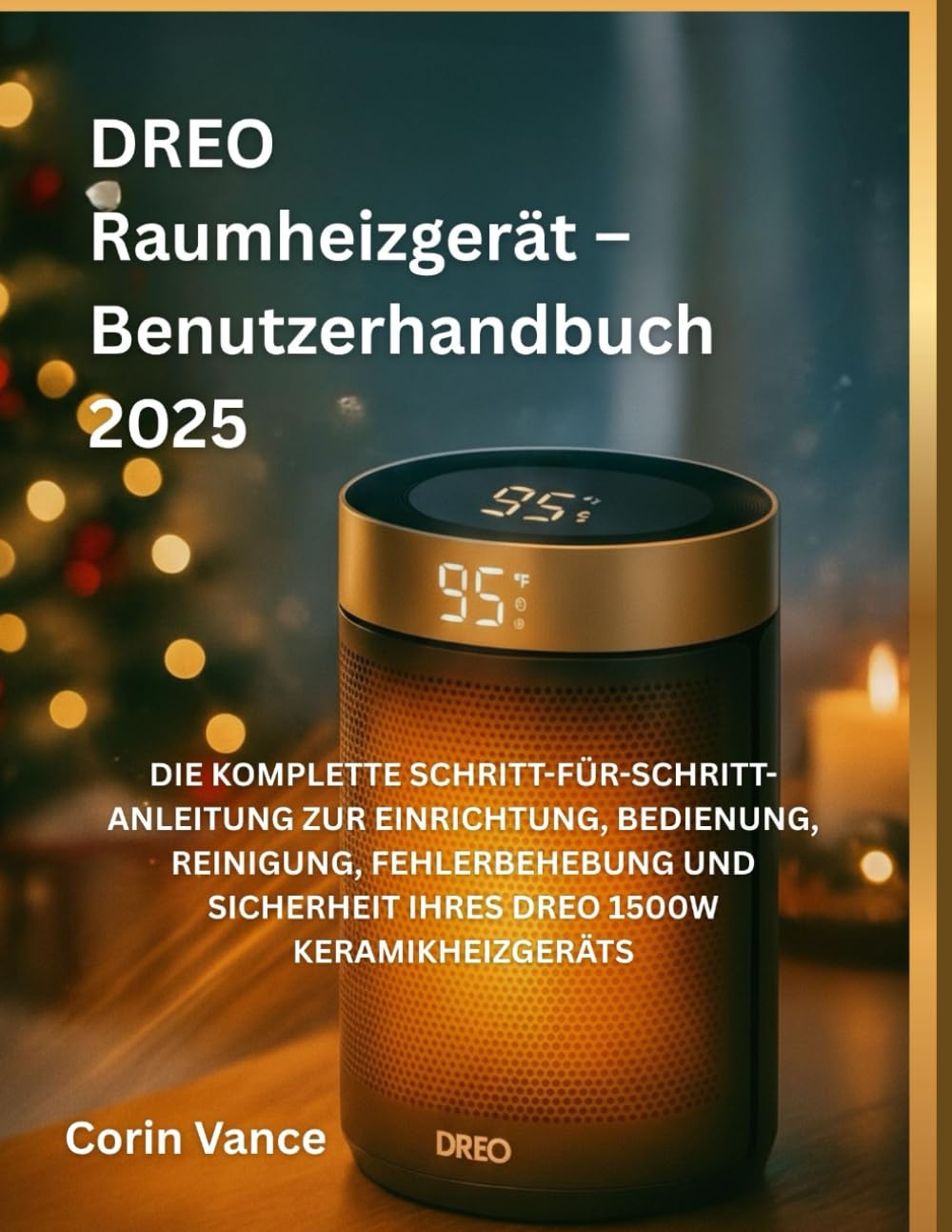 DREO Raumheizgerät – Benutzerhandbuch 2025: DIE KOMPLETTE SCHRITT-FÜR-SCHRITT-ANLEITUNG ZUR EINRICHTUNG, BEDIENUNG, REINIGUNG, FEHLERBEHEBUNG UND SICHERHEIT IHRES DREO 1500W KERAMIKHEIZGERÄTS