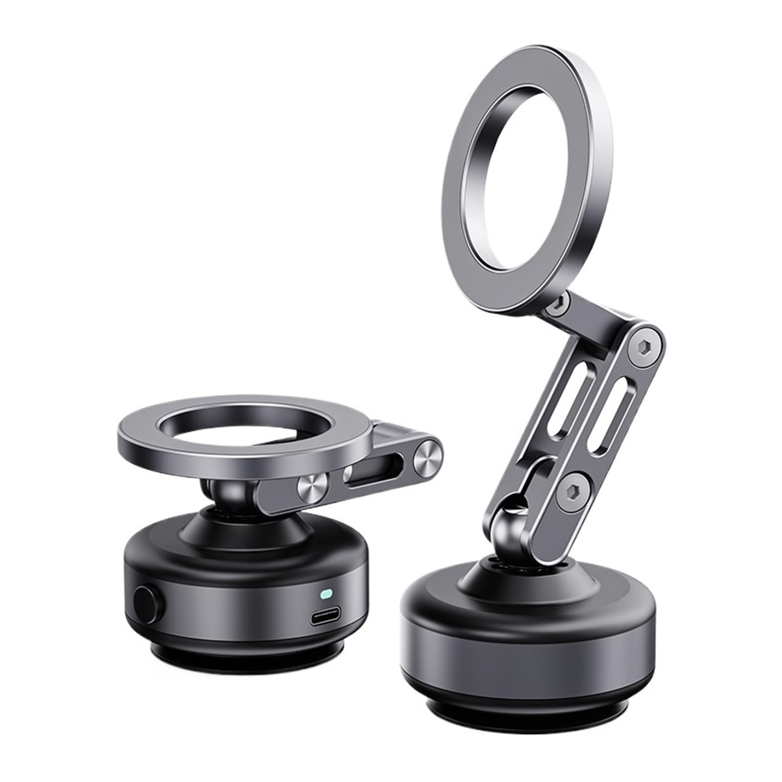 Supporto For Telefono For Auto Con Aspirazione Magnetica For Vuoto Elettrico | Rotazione a 360 gradi compatibile con smartphone da 4,7 pollici o superiori(X93 Grey)