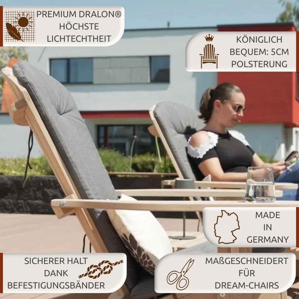 Original Dream-Chairs - Adirondack Chair Auflage Graphit