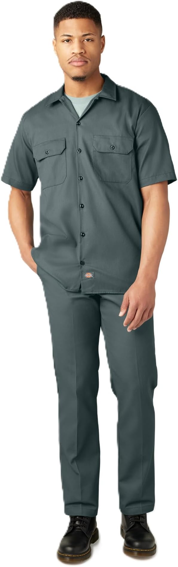 Dickies Men's Work Shirt Short Sleeves - White