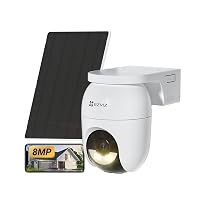 EZVIZ CB8 Lite 4K Telecamera WiFi Esterno Senza Fili a Batteria con Pannello Solare 5W