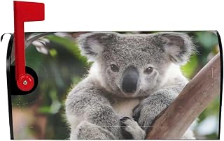 Cute Koala Mailbox Covers Magnetic Letter Post Box Cover Wrap Welcome Mailbox Wraps Letter Box Cover Magnetic Mailbox Cover for Garden Yard Outdoor Decor 25.5x21 in