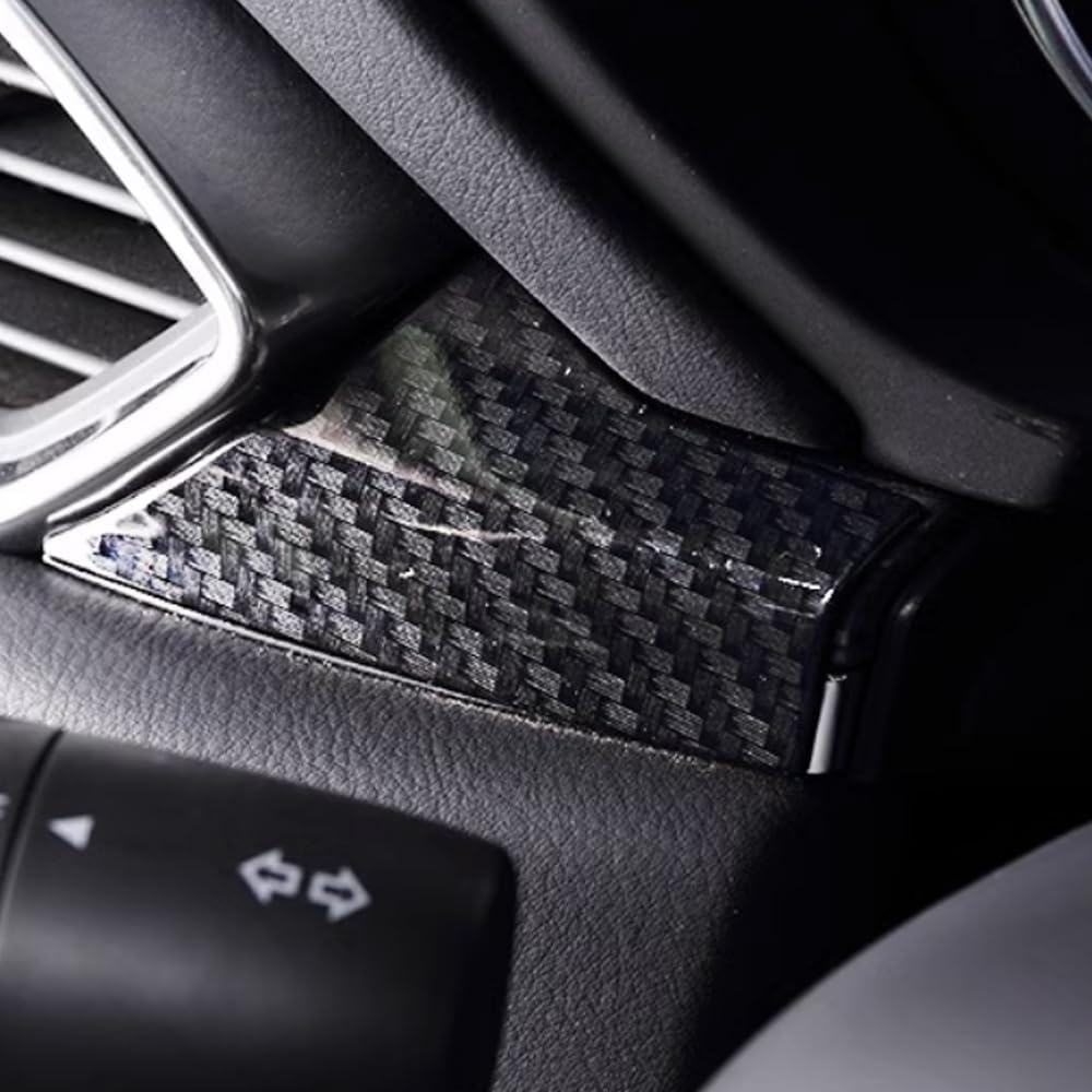 Car Accessories Center Console Dash Board Panel Cover Trim Compatible with Mazda CX-5 CX5 2025 2024 2023-2017 (Carbon Fiber Style) 3pcs ABS