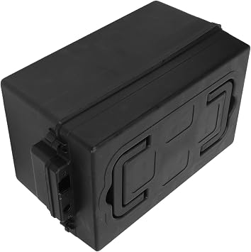 Ejoyous 12V Battery Holding Box Car Battery Organizer Storage Box, Marine Automotive RV Boat Travel Trailer Batteries, 7.5 x 7.5 x 12.2in