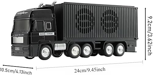 Miniatura 7 de Altavoz Bluetooth de camión retro alimentado por energía solar, altavoz inalámbrico portátil para automóvil, estéreo HD, emparejamiento TWS, radio
