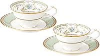 Vista 1 de Noritake Juego de platos Yoshino para té y café, Y6988/9983 (importación de Japón)