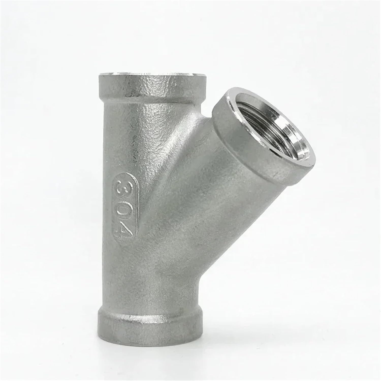 1/4" 3/8" 1/2" 3/4" 1" 1-1/4" 1-1/2" 2" BSPT Female Y Shape 3 Ways Connector Coupler Splitter 304 Stainless Steel Pipe Fitting(Y Male,2 BSPT)