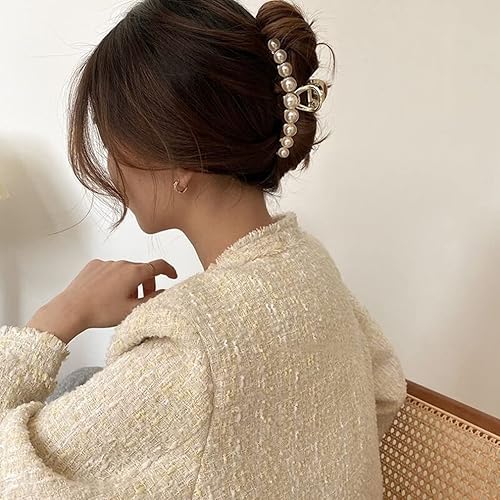 Miniatura 2 de Pinzas de metal con diamantes de imitación para el cabello, pinzas antideslizantes para el cabello, accesorios para mujeres y damas (paquete de 2)