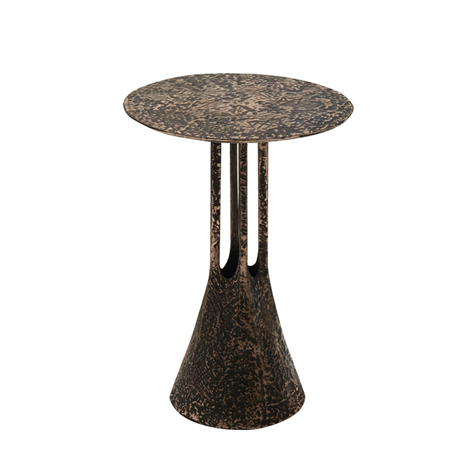 Table d'appoint rétro fibre de verre table de canapé ronde artistique moderne salon