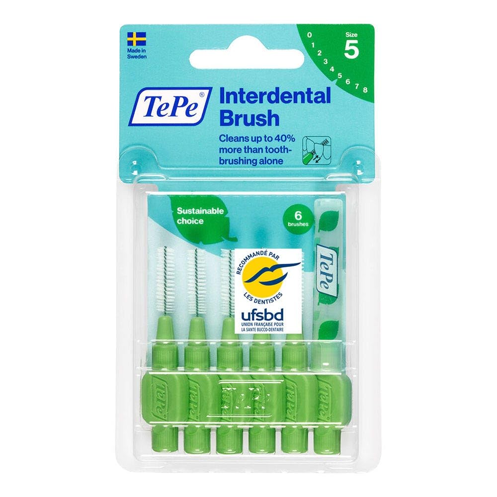 TePeINTERDENTAL Brushes - Green 0.8MM