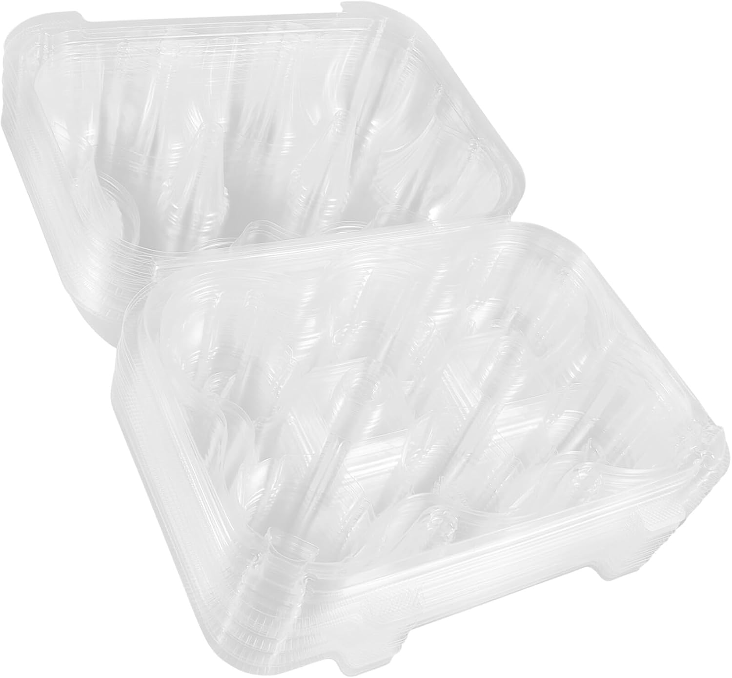 Healifty 15pcs Pet Cupcake Boxes with Lids, Visible Individual Cake Carriers, Portable Dessert Storage for Baking and Party Use