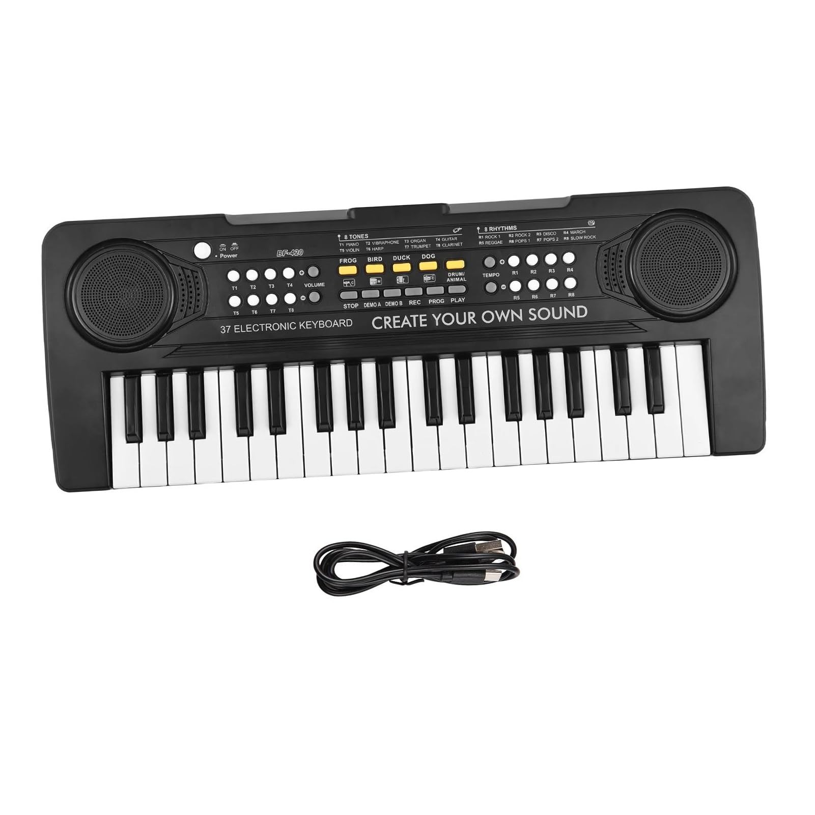 Pianino Elektroniczne 37 Klawiszowe Pianino Elektroniczne 8 Tonów 11 Demonstracji Instrument Muzyczny O Podwójnej Mocy