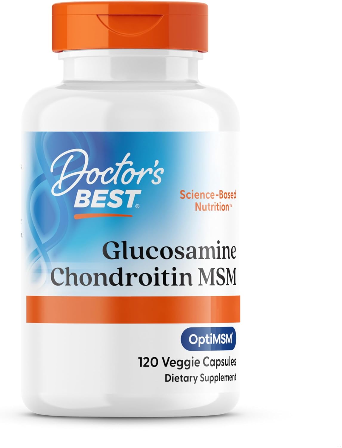 Doctor’s Best, Glucosamine-Chondroitin MSM, with OptiMSM, 120 Capsules, Soy Free, Gluten Free, Non-GMO