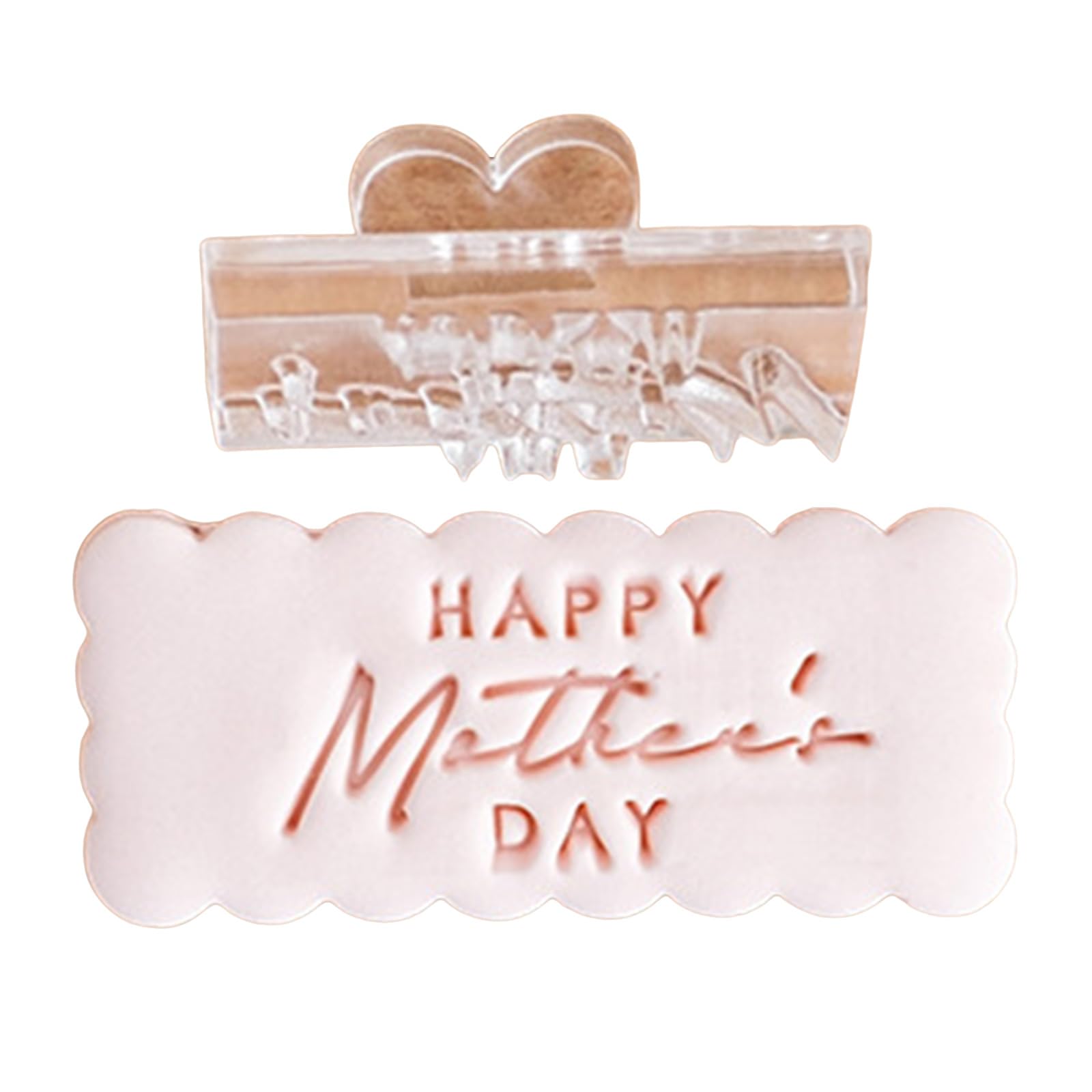Elnwnnkc Day Cookie Stamp Molds Effective Mother ' s Day Cookie Fondant Cutter Functional Biscuits Baking Stamp