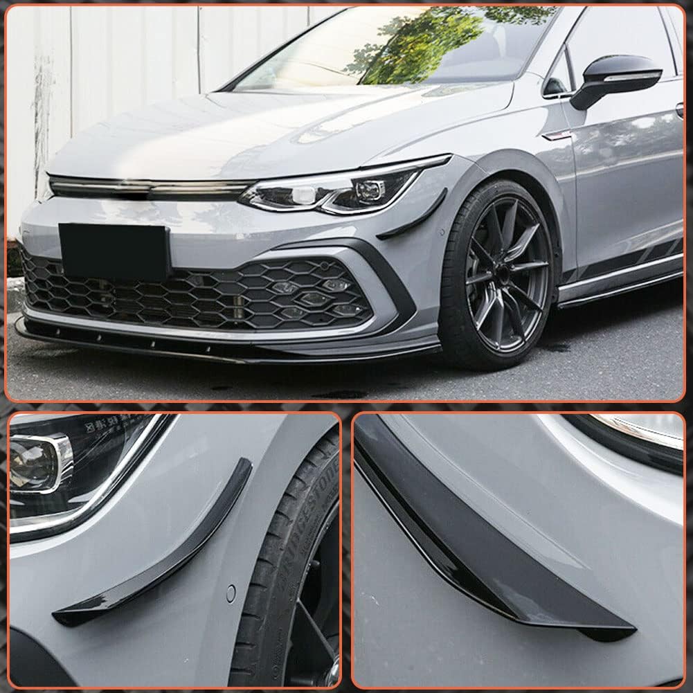 Front Bumper Splitters for Volkswagen VW Golf 8GTI/Rline 2021-2022 Upper Spoiler Winglets Vents Cover Cupwings Flaps Factory Outlet