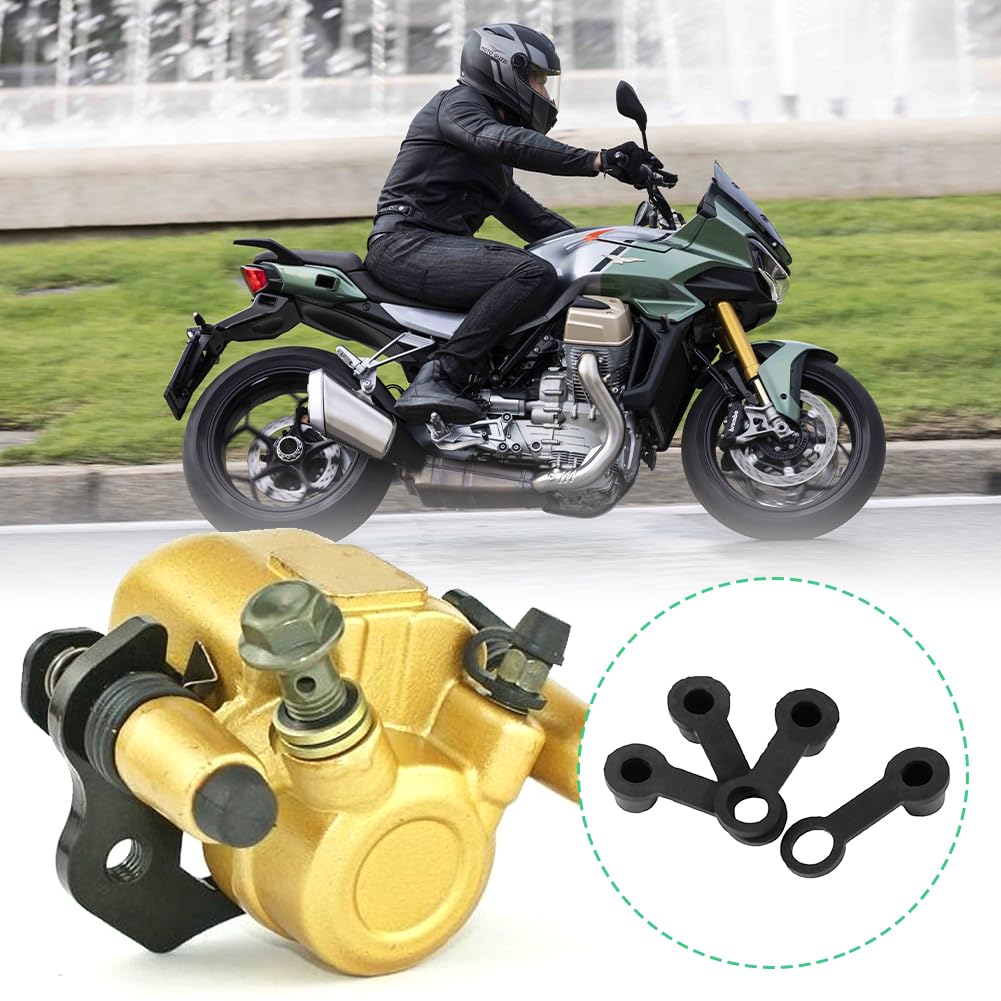 Lot De 4 Bouchons De Vis De Purge Freins En Caoutchouc - Protection Anti-Poussière Pour Moto/Voiture - Noir