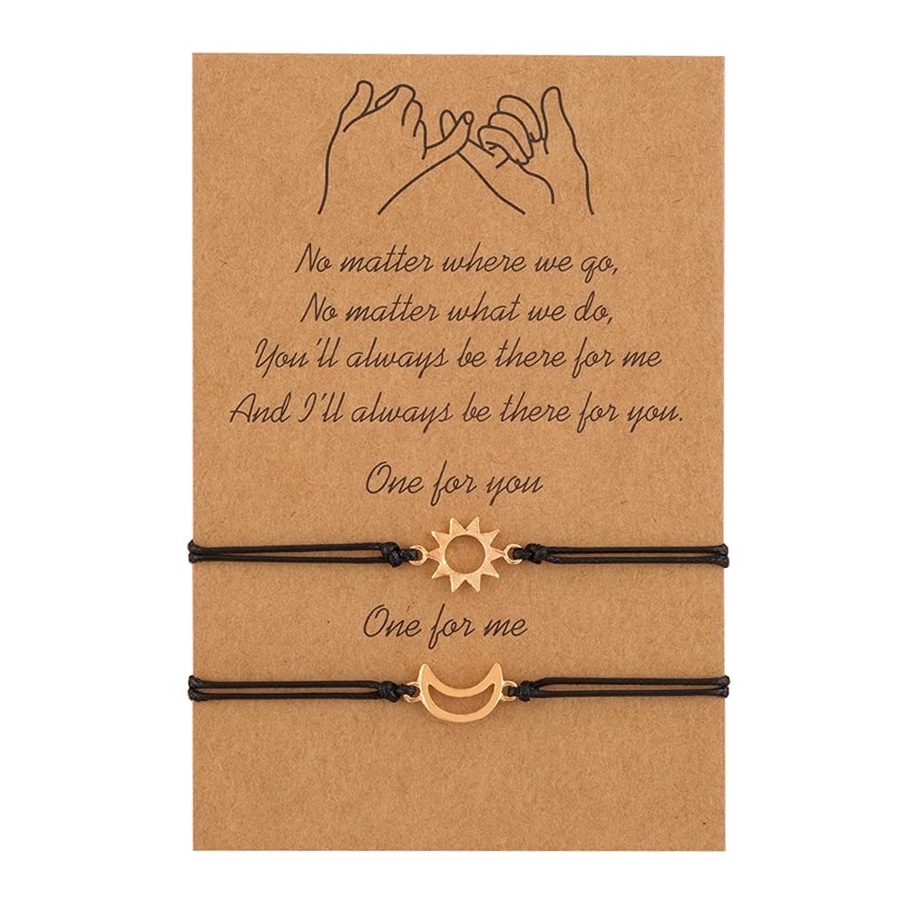 Liumart Pinky Promise Bracelets for Mother Daughter Best Friends, Adjustable Charm Friendship Couple Bracelet For Women, adjustable, wax cord, not known, (B09FG4GFGF) Amazon Price History, Amazon Price Tracker