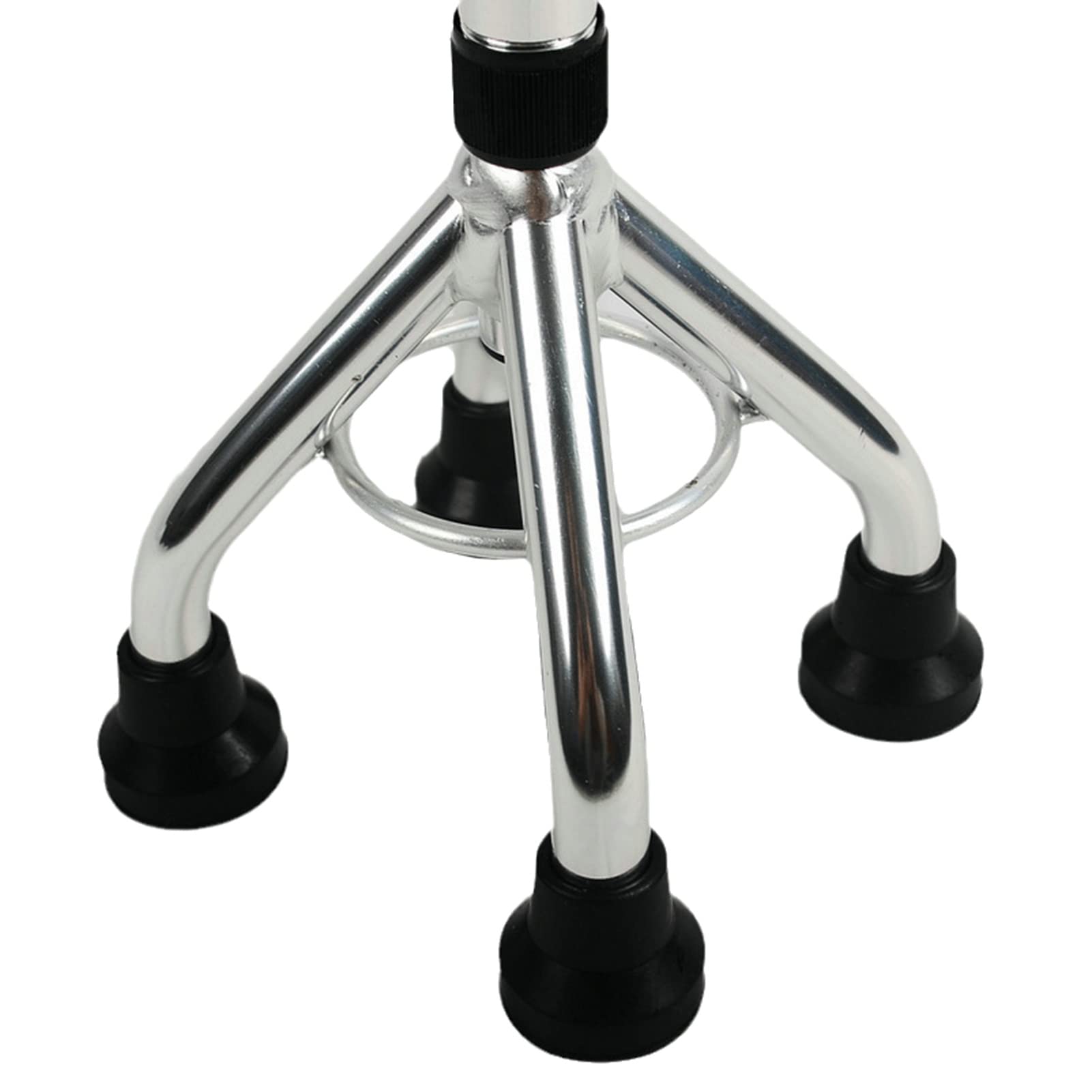 Muletas cuádruples para Hombres y Mujeres, bastón de Aluminio para Caminar con Mango ergonómico, bastón telescópico con Base de 4 Patas