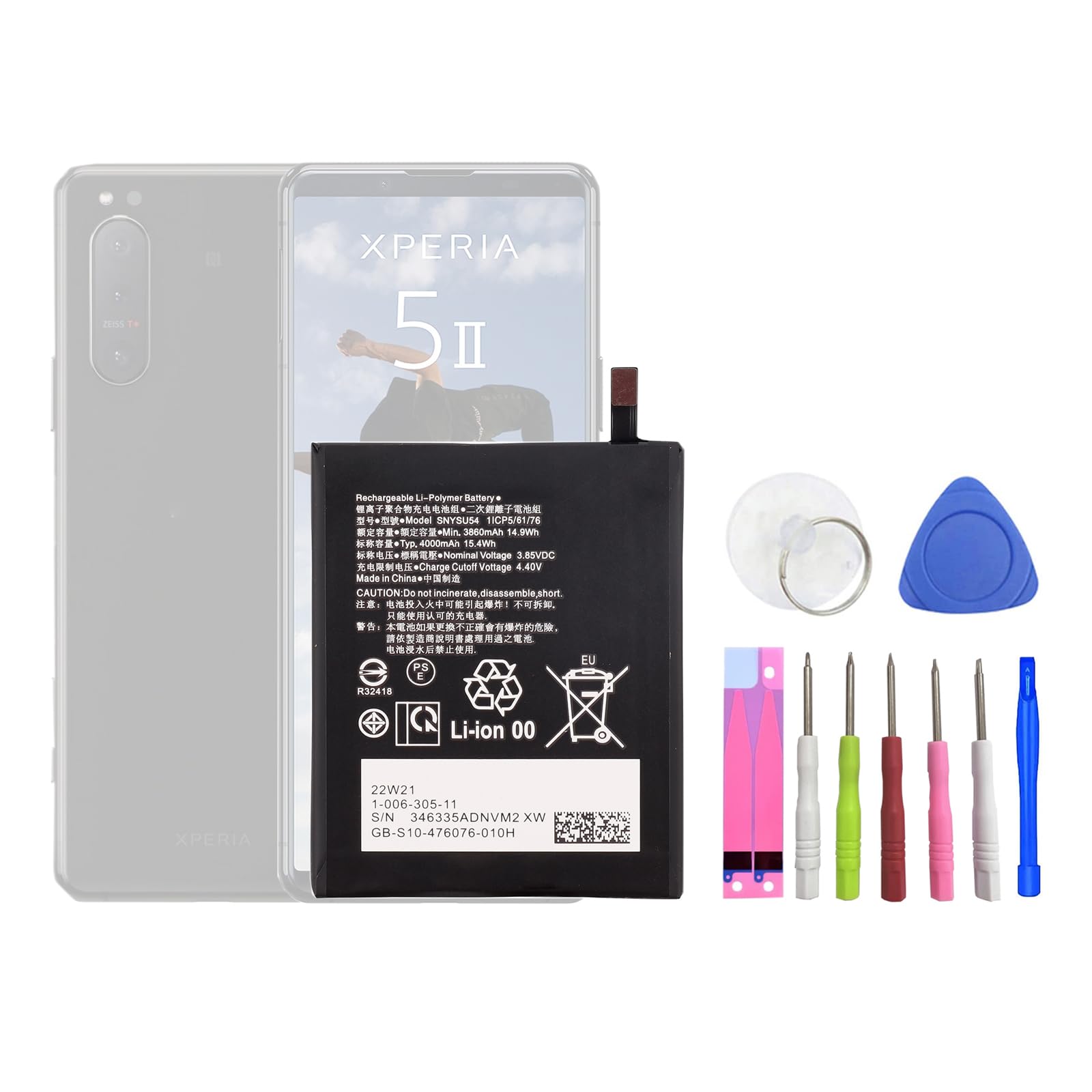 BATTERIA ORIGINALE SONY Per XPERIA 1 II (2) 3600MaH SNYSV24 XQ-AU51 XQ - Foto 9