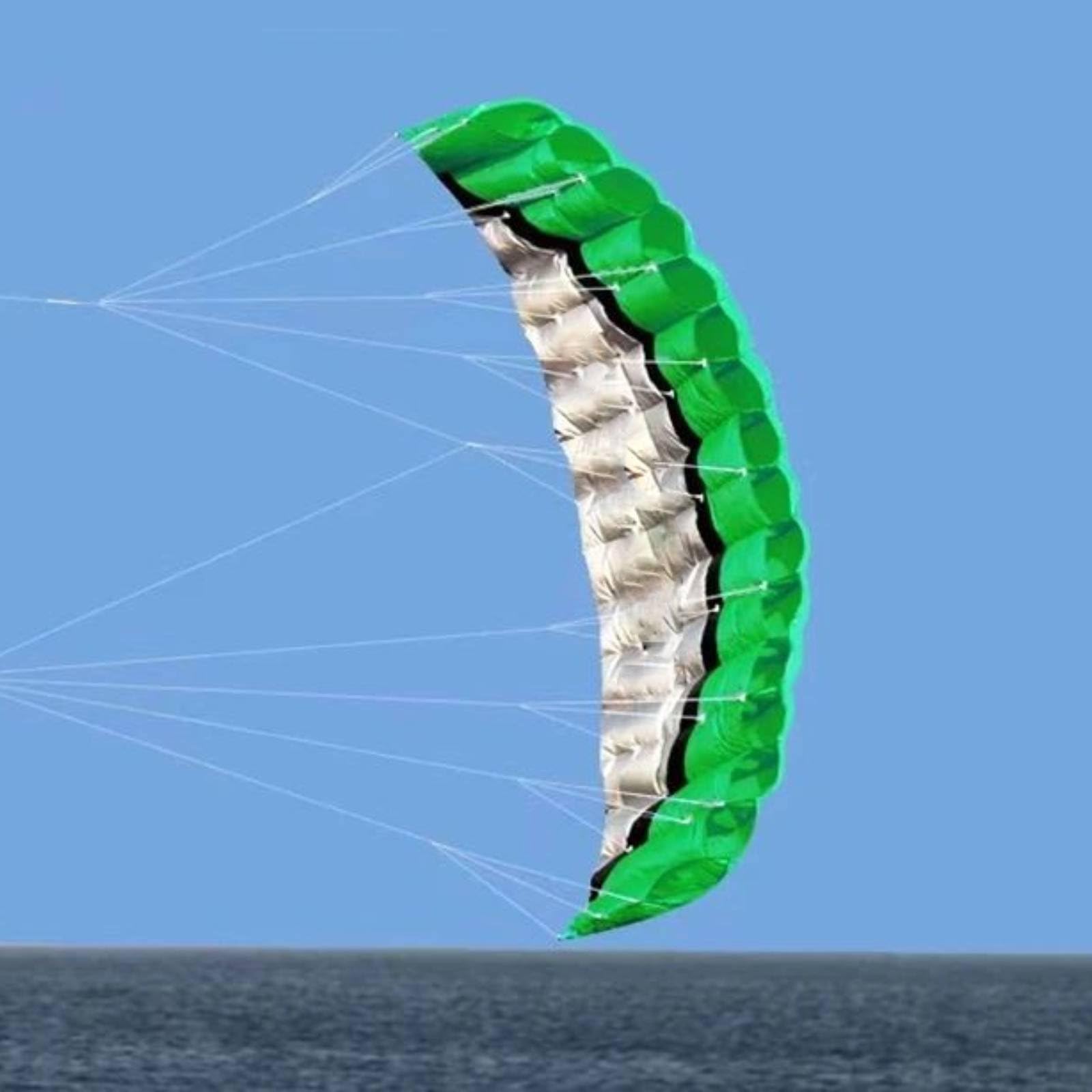 Cometa Line Cometa Acrobática Doble Línea Juguete Liviano de Poliéster Aerodinámico sin Estructura Rígida Adecuada para Salidas Familiares Parques y Formación de Maniobras