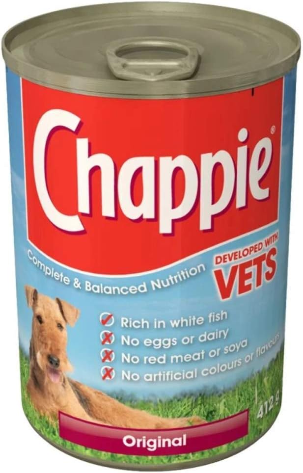 ( 12 Pack ) CHAPPIE Dog Tin Original 412g