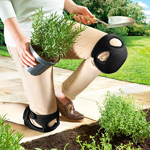 Gardening Knee Pads, Water Resistant Adjustable Garden Kneeler Water Resistant Neoprene Cover For Yard Gardening Cushion House Cleaning Work Flooring Thick Foam Padding Kneeling Kneepads Black #TOP1