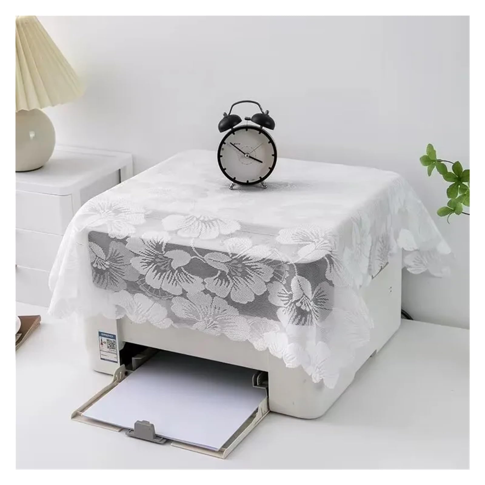 Wjiayao Color3 Printer Dust Cover Case Printer Dust Cover Cloth Lace Home Decor Cloths Copier Fax Machine Multi-Purpose Dustproof For Various Printers Or Copiers(,90X90cm)