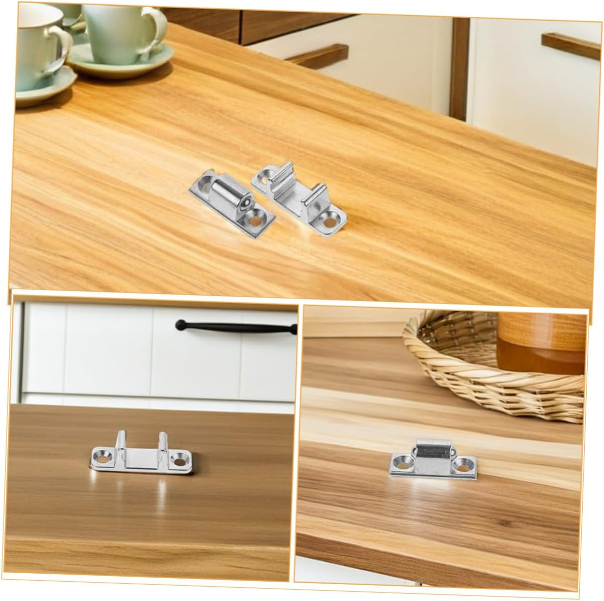 4 Sets Range Hood Glass Panel Mounting Latch Metal Fastener