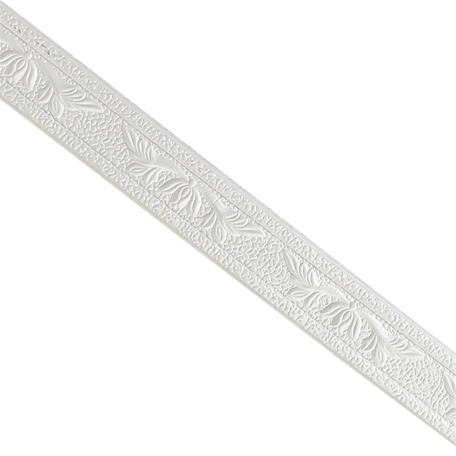Yxinaer 230Cm X 4Cm X 4Mm-03 Dado Rail Self Adhesive Foam Wall Edge Strip Stickers Self Adhesive Waterproof Baseboard Corner Waist Line Sticker Border Home Decor(230Cm X 4Cm X 4Mm-03)