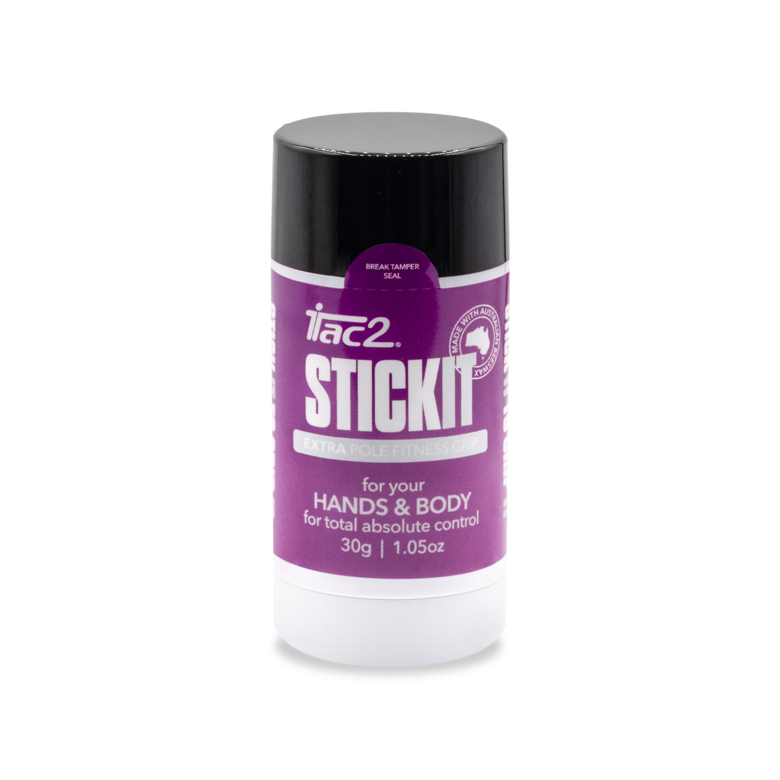 ITAC2® StickIT Extra Strength Pole Grip (30g / 1.05oz) – Long-Lasting Beeswax Grip Aid for Pole Dancing, Aerial Silks, Fitness & Sports – Natural, Waterproof, Anti-Slip Formula for Dry Hands