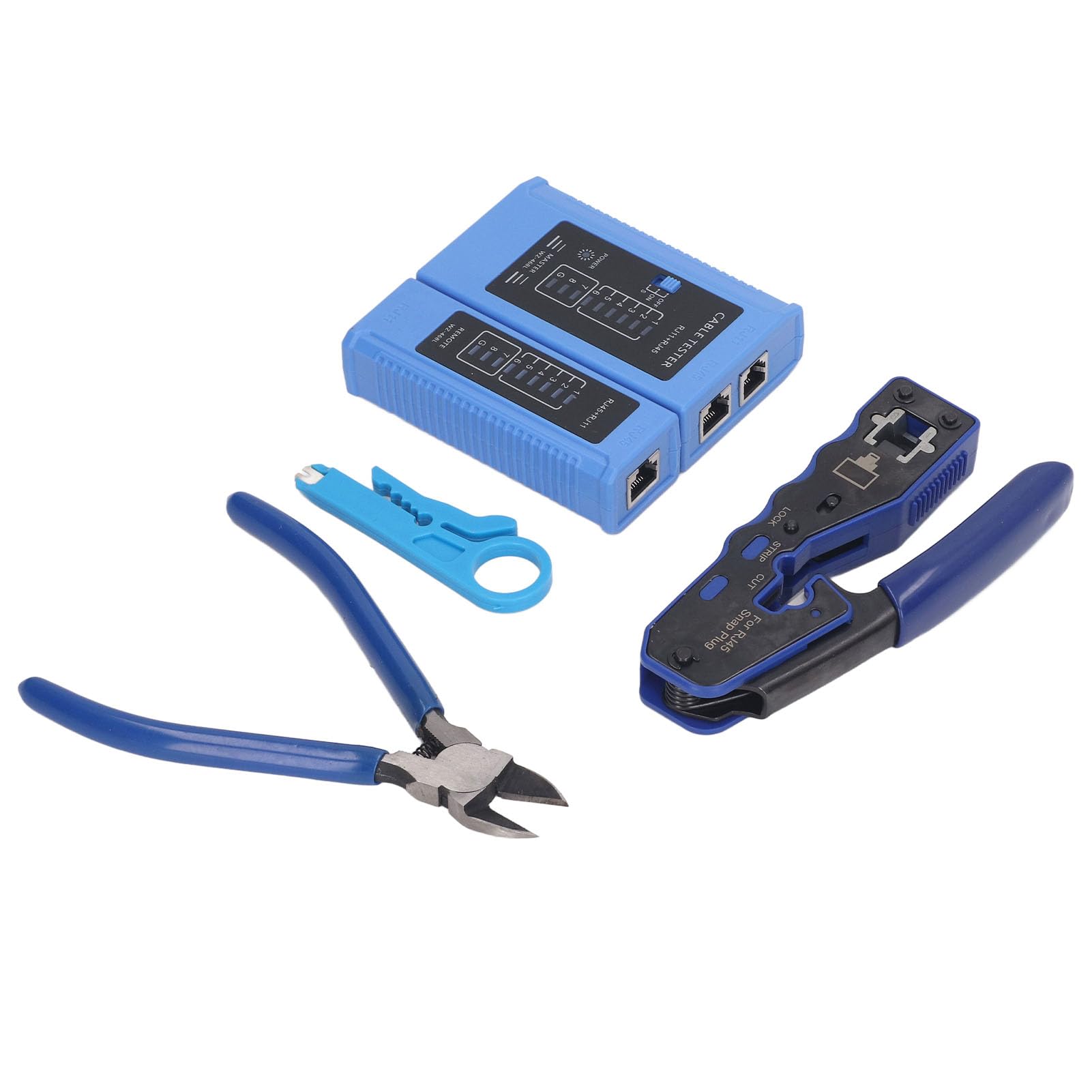 Kit D'outils de Sertissage RJ45, Pince à Dénuder Efficace pour Installation Réseau Cat5e Cat6 Cat6a
