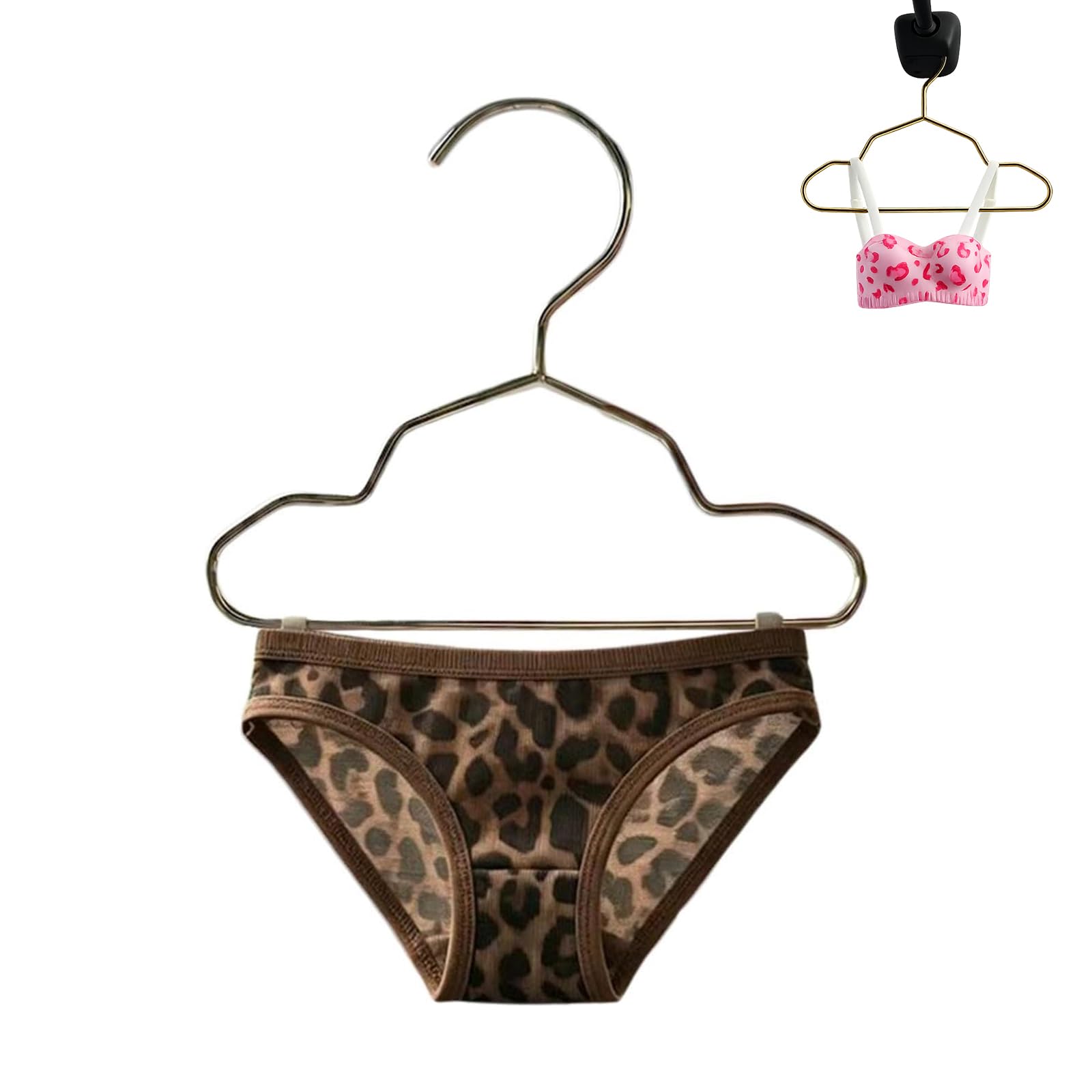 Mini Lingerie Car Hanging Ornament, Car Rearview Mirror Decor - Funny Underwear Charm with Hanger, Novelty Cute Little Bra/Briefs Interior Accessories, for Truck SUV RV Sedan (#E)
