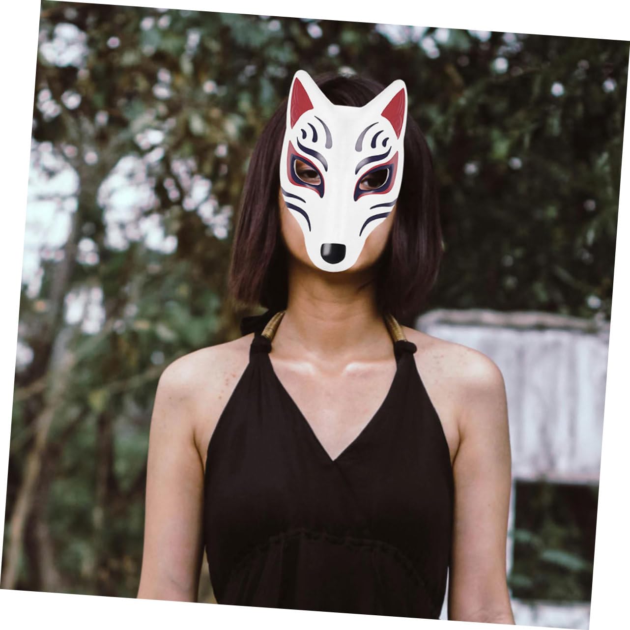ifundom 4pezzi Maschera Volpe Verniciabile Per Ragazzo Ragazza e Adulti Da Maschere Animali Per Feste Di Halloween e Cosplay Attività Creativa e Decorativa Per Tutte Le Età