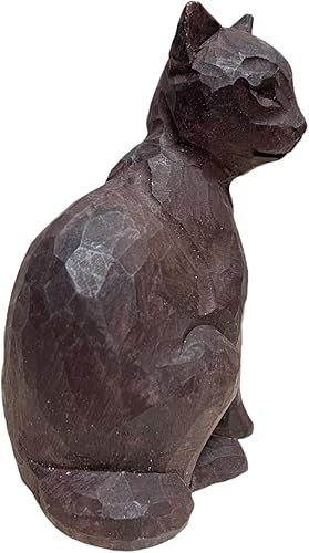 Vista 9 de Escultura de madera para decoración del hogar, estatua de madera, figuras de madera, decoración de habitación, animales salvajes tallados a mano