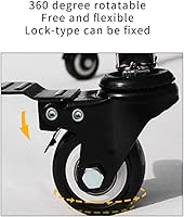 Vista 6 de Jaula para perros LUCKUP resistente, de metal, caseta y jaula para perros medianos y grandes, corralito para mascotas con cuatro ruedas, fácil