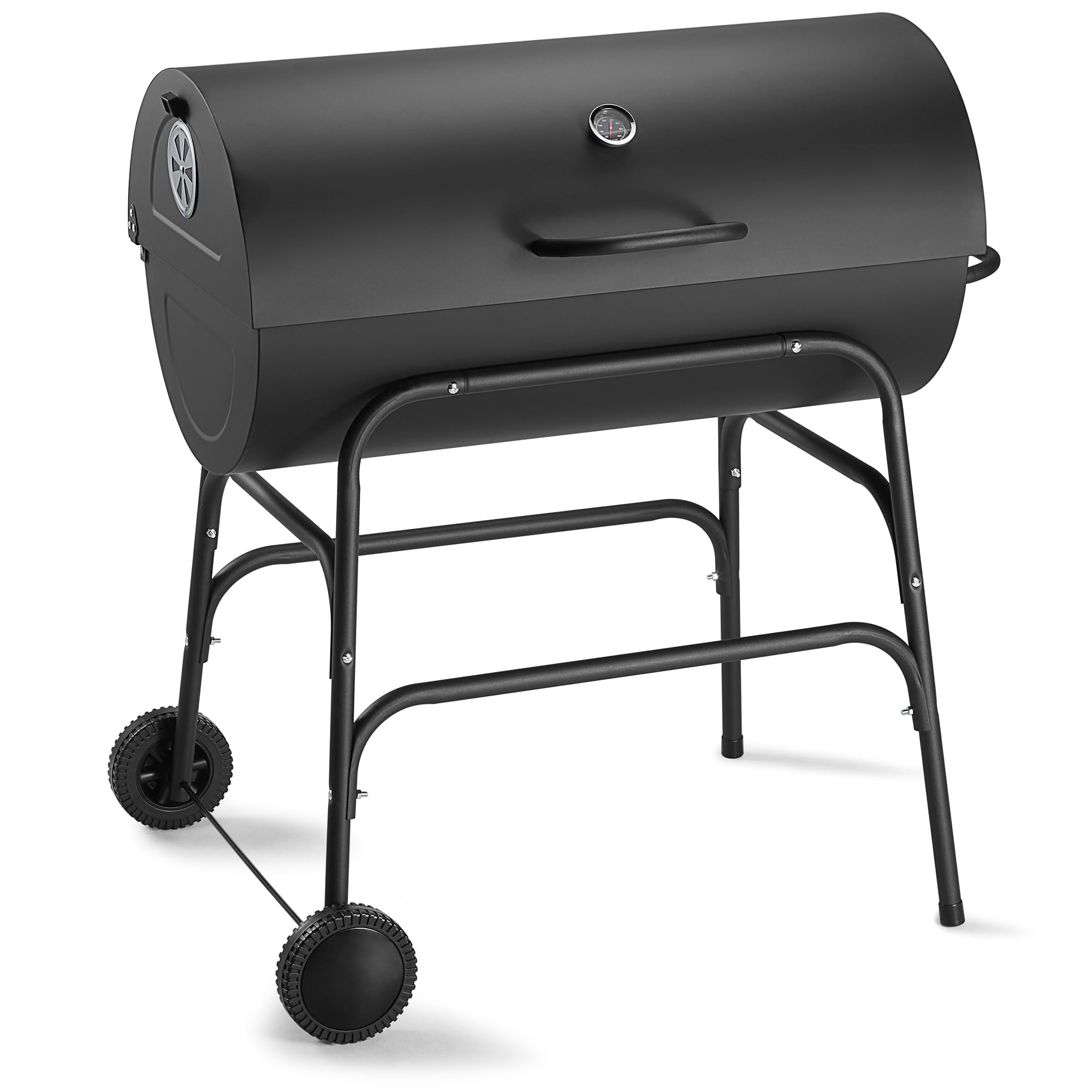 Vonhaus Xl Barrel Charcoal Bbq Black