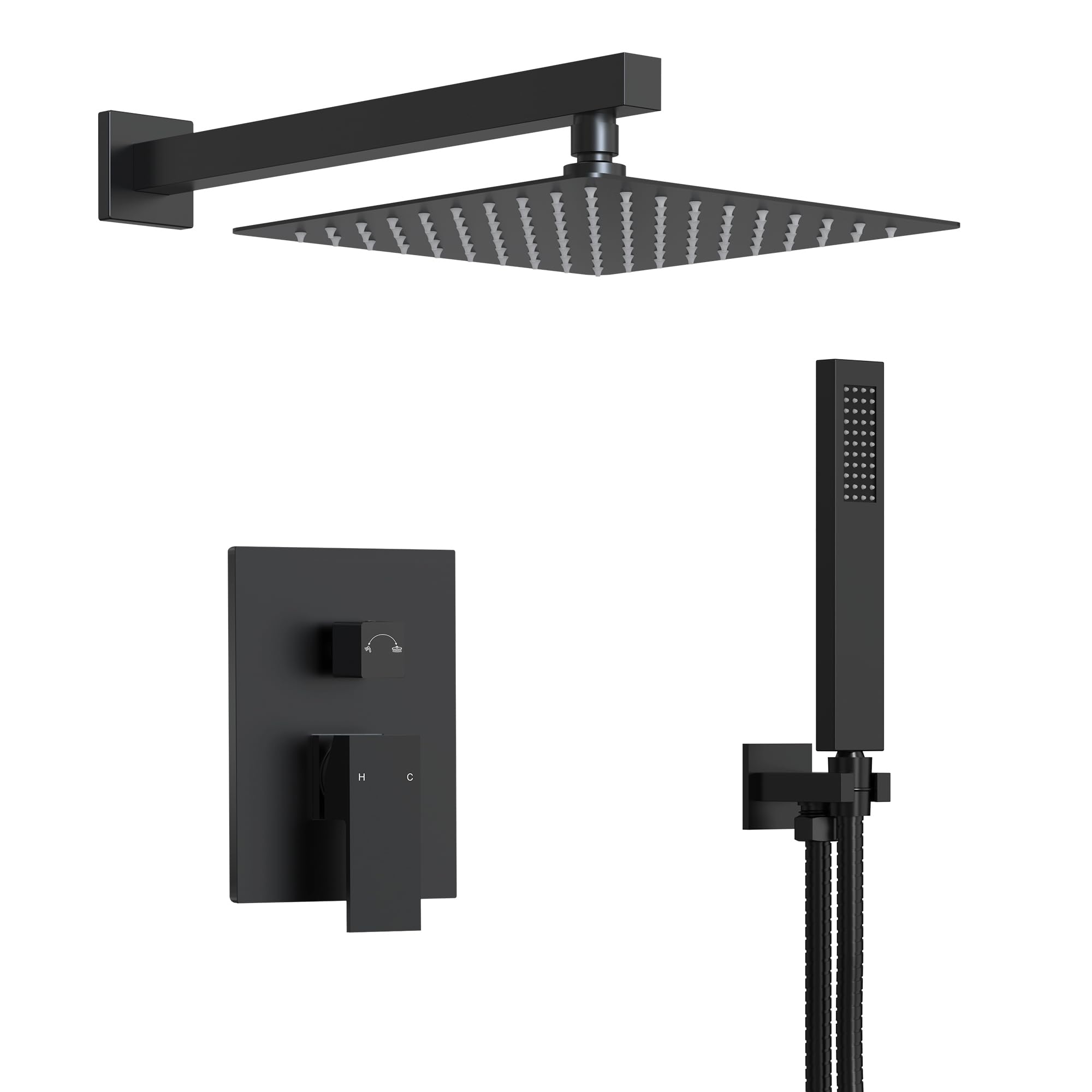EVERSTEIN 10 Inch High Pressure Rainfall Shower System with