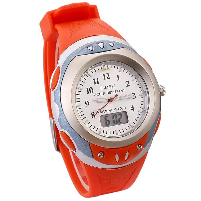 Buy English AnalogDigital Dual Display Talking Wrist Watch w/Alarm for The Blind and Low Vision