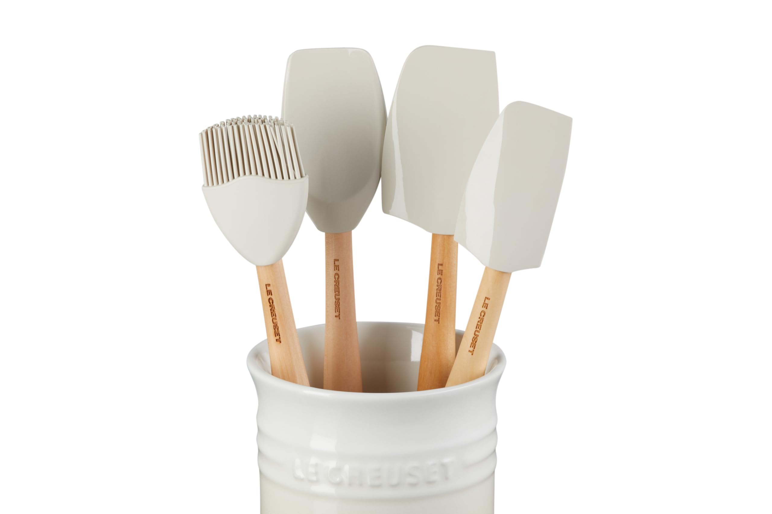 Le Creuset Classic Kochkellen-Set 5tlg. Craft (1.1 L), Meringue, 79003007160000