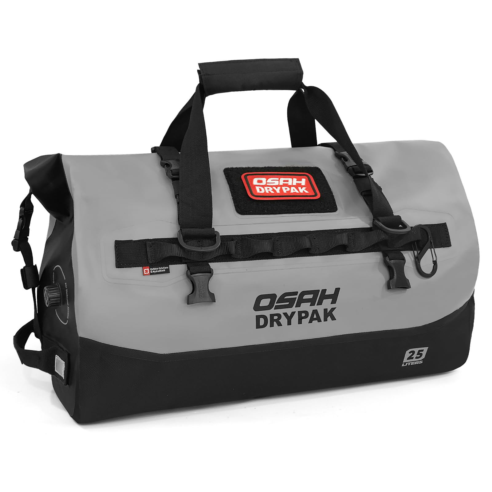 OSAH DRYPAK Waterproof Duffel Bag 25L/40L/60L – Heavy-Duty Motorcycle Tail Bag, Roll-Top Dry Bag for Travel, Camping, Boating, Kayaking, Outdoor Adventure