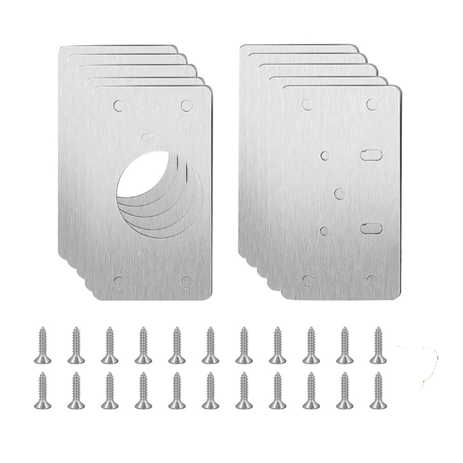 Zguouzantye 10Pcs(5Pairs) 1 Repair Plate For Cabinet Hinge